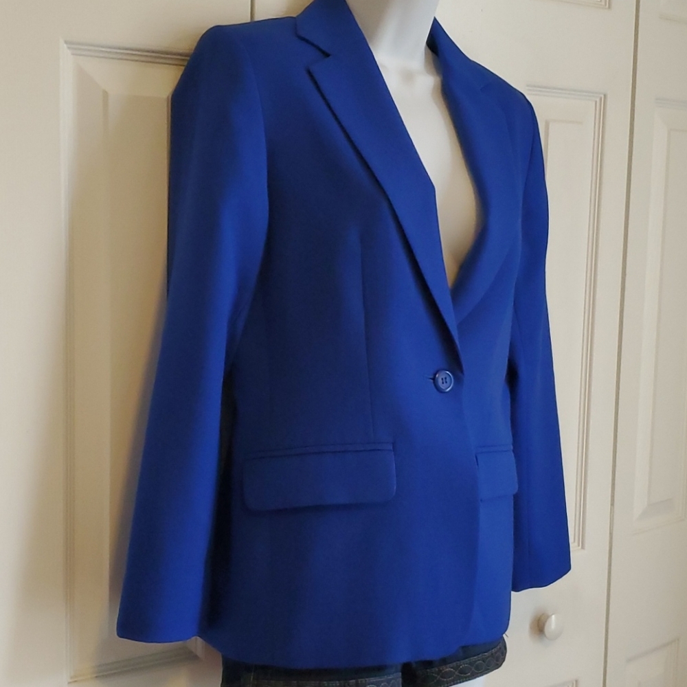Pendleton Royal Blue Wool Single Button Blazer - image 5
